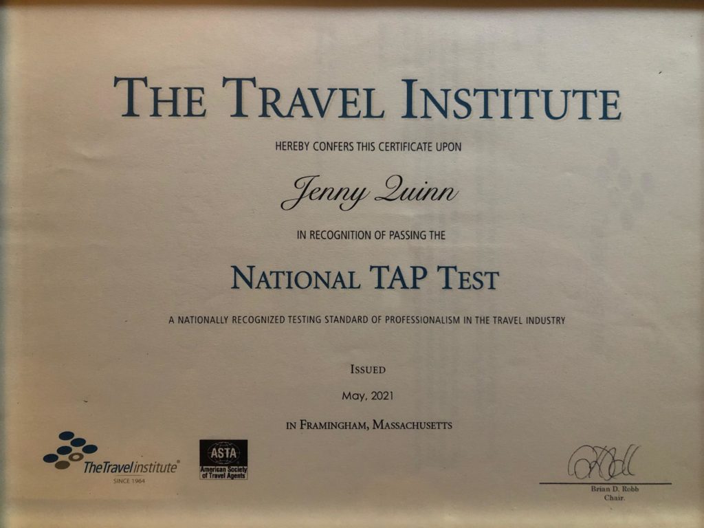The Travel Institute Certification